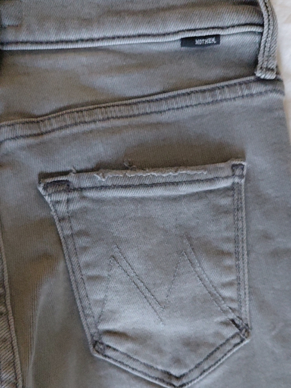 Mother The Doozy Sneak (Not Frayed) Gray Size 25 EUC - Picture 13 of 16